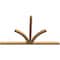 Ekena Millwork Richland Timber Gable Bracket, Western Red Cedar, 96"W x 60"H x 3 1/2"D x 3 1/2"F, 15/12 Pitch GBW096X60X0404RIC00SWR - alternate 3